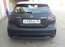 Mercedes Benz A45 AMG черный карбон