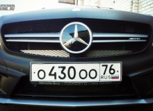 Mercedes Benz A45 AMG черный карбон