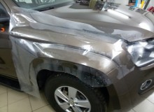Защитная оклейка Volkswagen Amarok по акции: Капот+бампер=фары в подарок! Также бронирование передних крыльев, передних стоек лобового стекла и порогов!